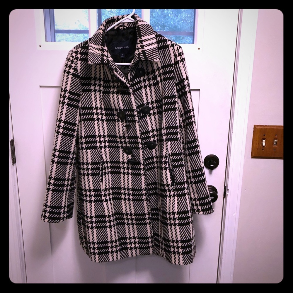 Lands end wool coat